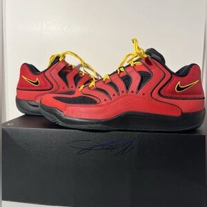 Nike KD 18 Air Bakin Fire Red Black Amarillo HV1992-600 Men’s Size 14 NEW